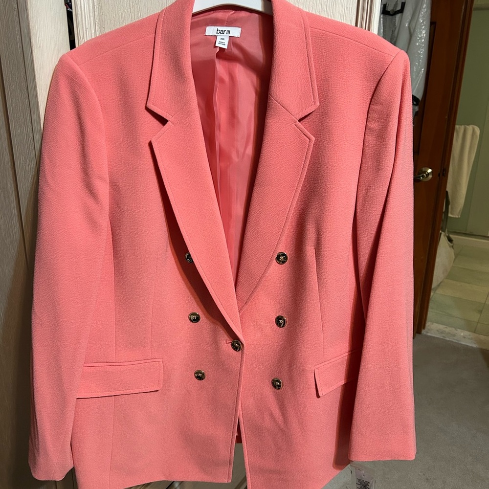 Bar III Women's Pink Blazer